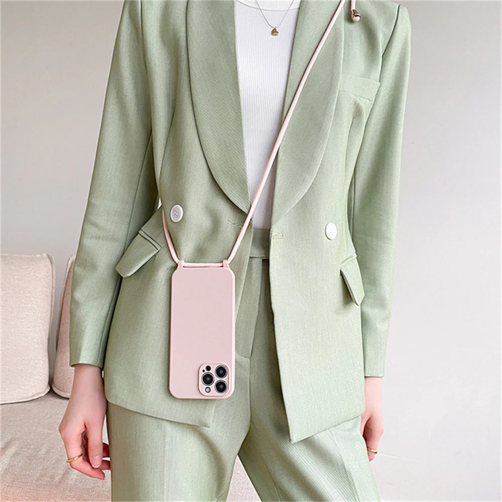 Crossbody Fashionable Silicone Phone Case For iPhone 14, 15, 16