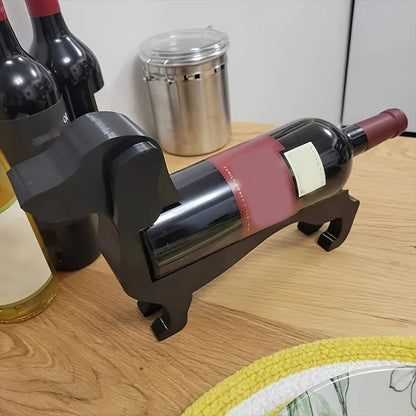 Dachshund Wine Bottle Holder Display Rack