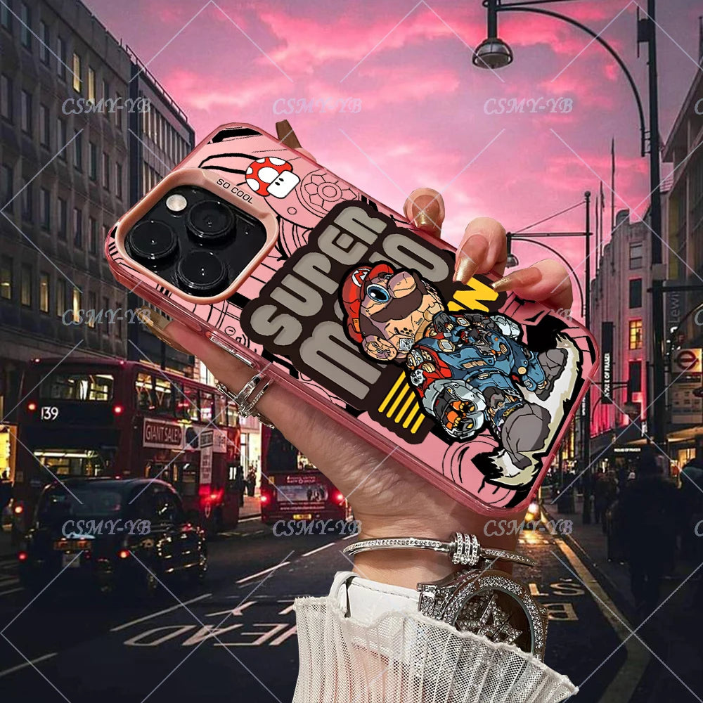 Super Mario Robot Phone Case For iPhone 7, 8, X, XR, XS, 11, 12, 13, 14, 15, 16
