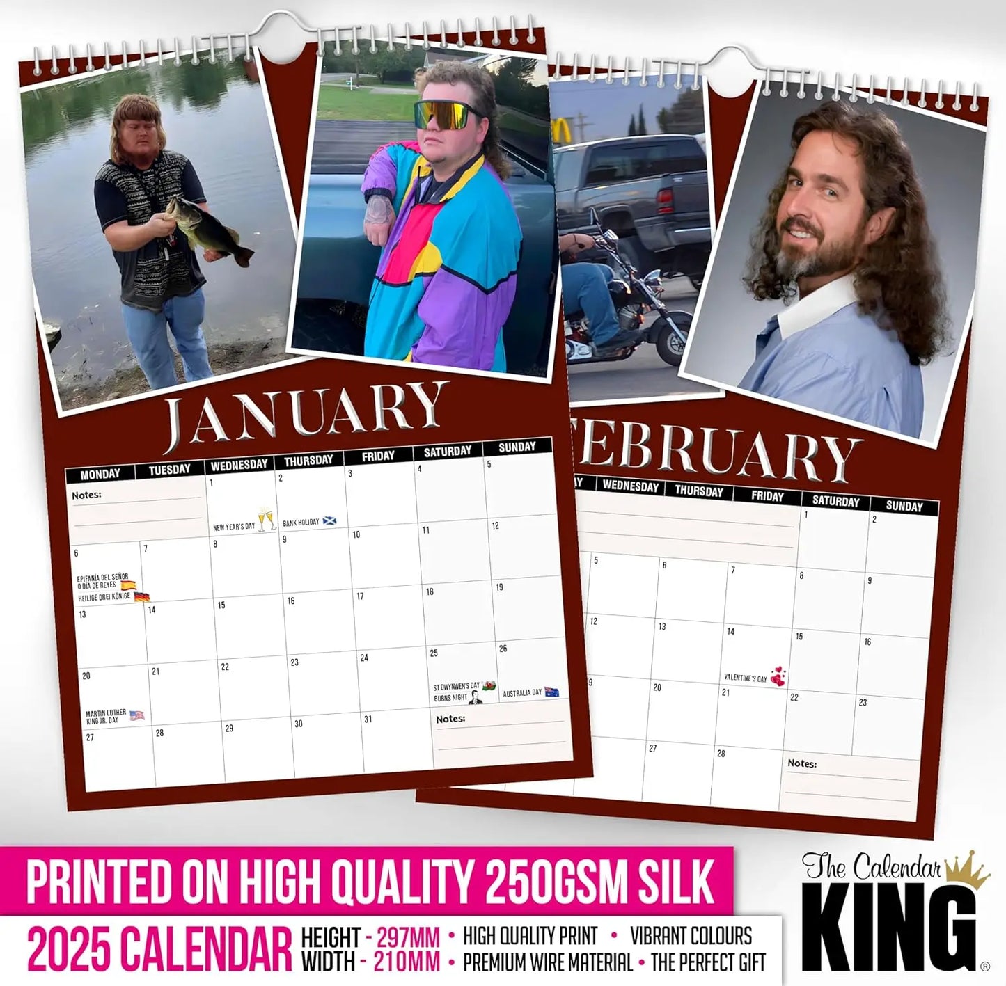 World's Greatest Mullets 2025 Calendar