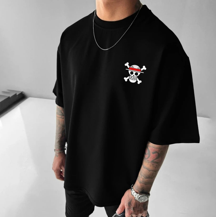 One Piece Anime Graphic Cotton T-Shirt