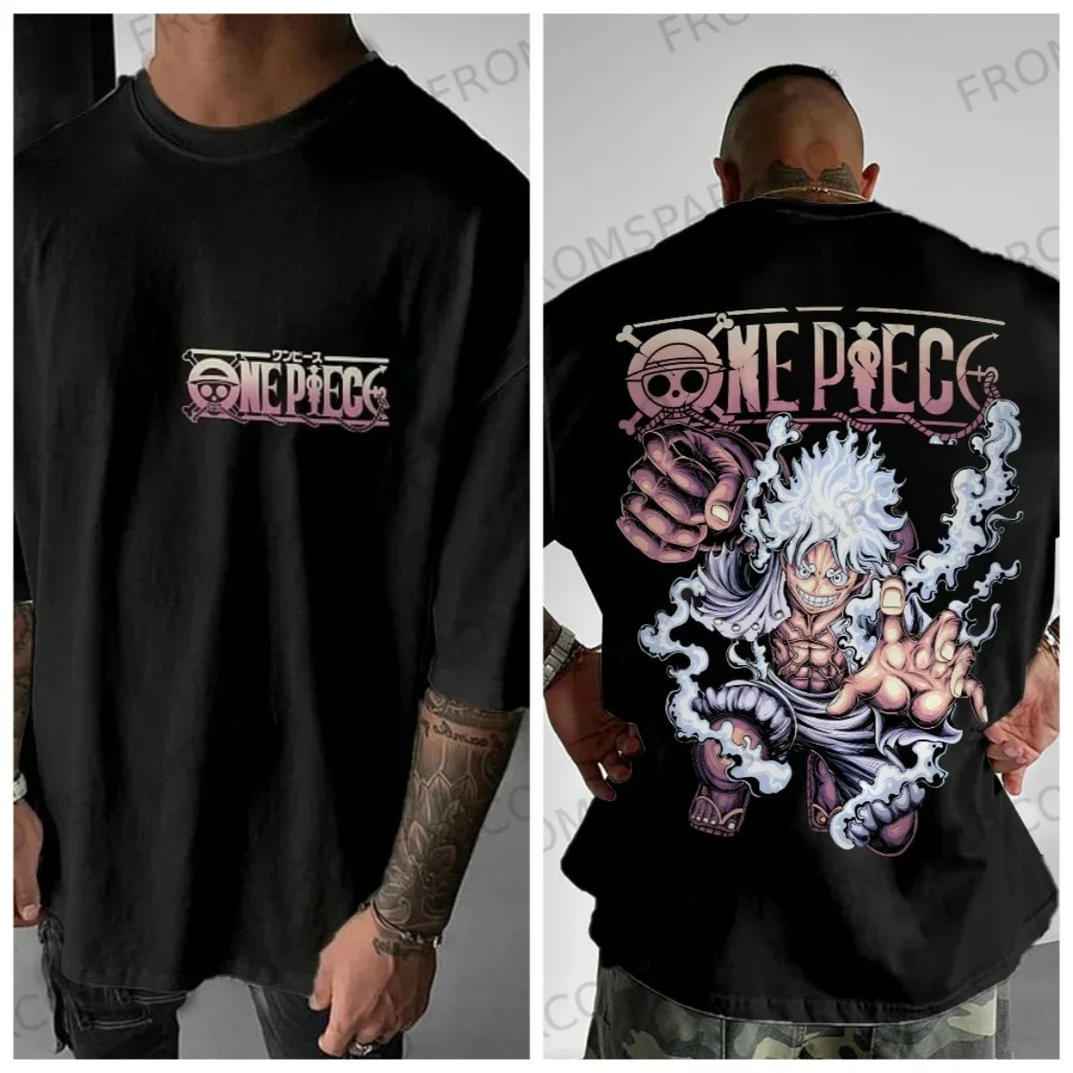 Luffy Sauron One Piece Cotton T-Shirt