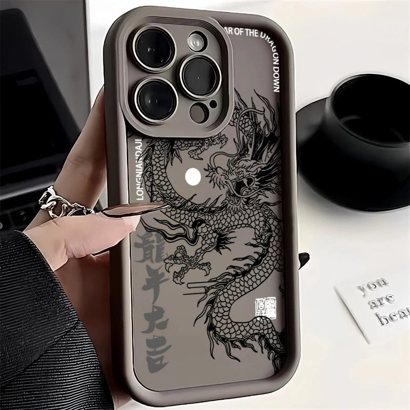 Vibrant Dragon iPhone Case For 11, 12, 13, 14, 15, 16 Models