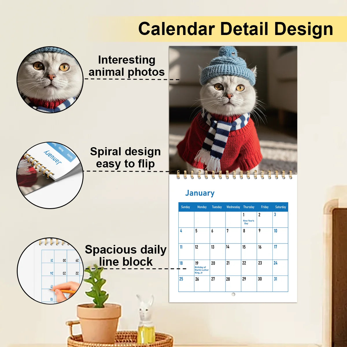 Delightful Puppies & Cats 2026 Calendar