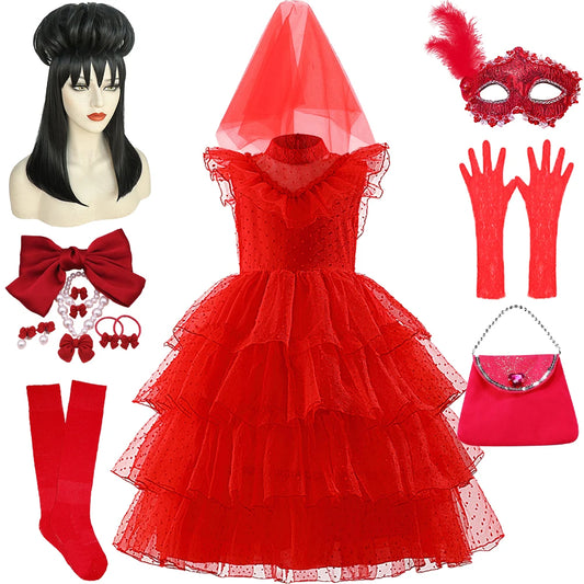 Beetlejuice Lydia Deetz Halloween Costume For Kids