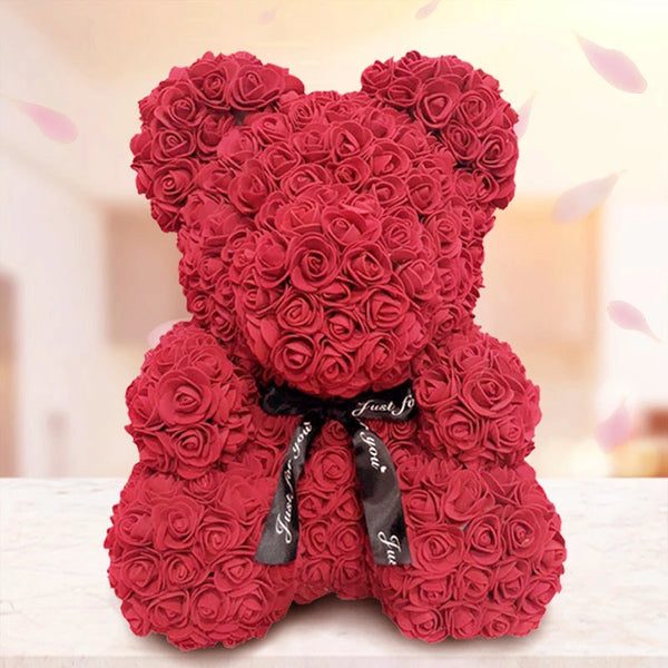 Eternal Rose Teddy Bear Gift (40cm)