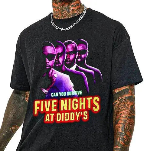 Can You Survive Five Nights At Diddy's Horror Halloween T-Shirt