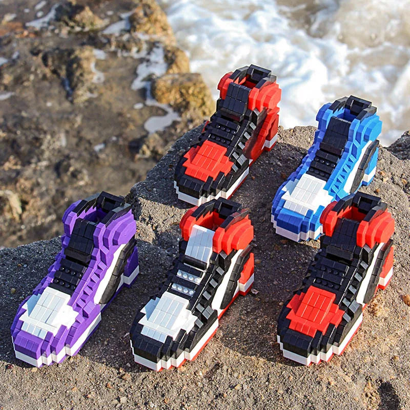 DIY Basketball Sneaker Shoes Building Blocks 518 Pcs