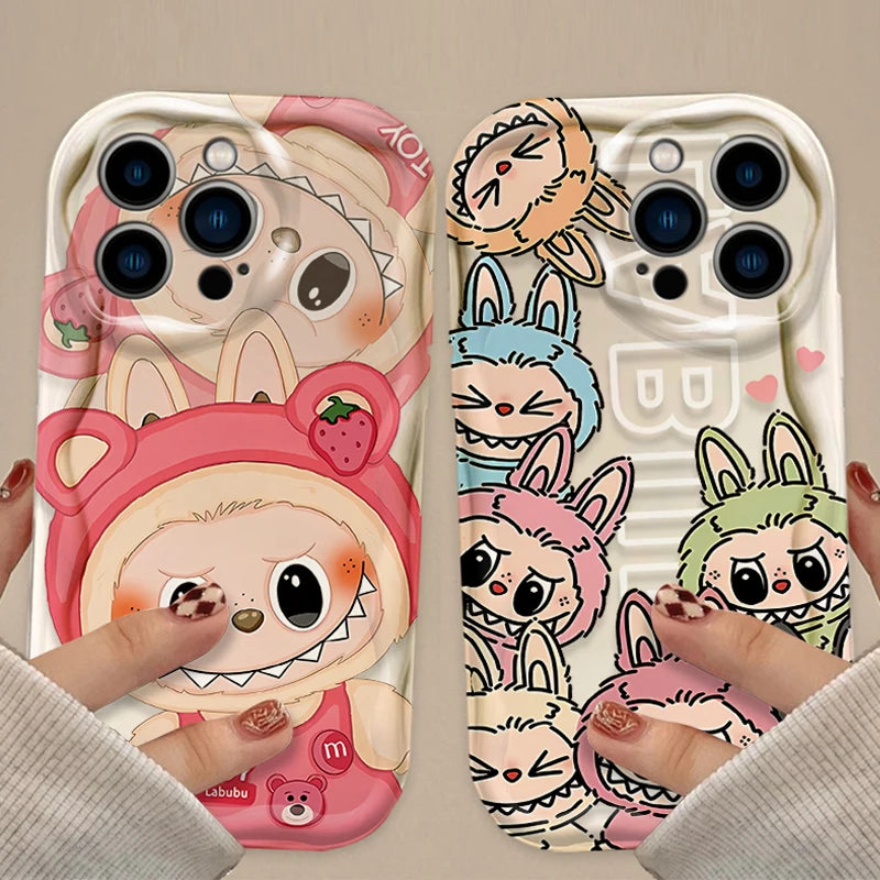 Cute Cartoon Monsters Phone Case For iPhone 14, 15, 16