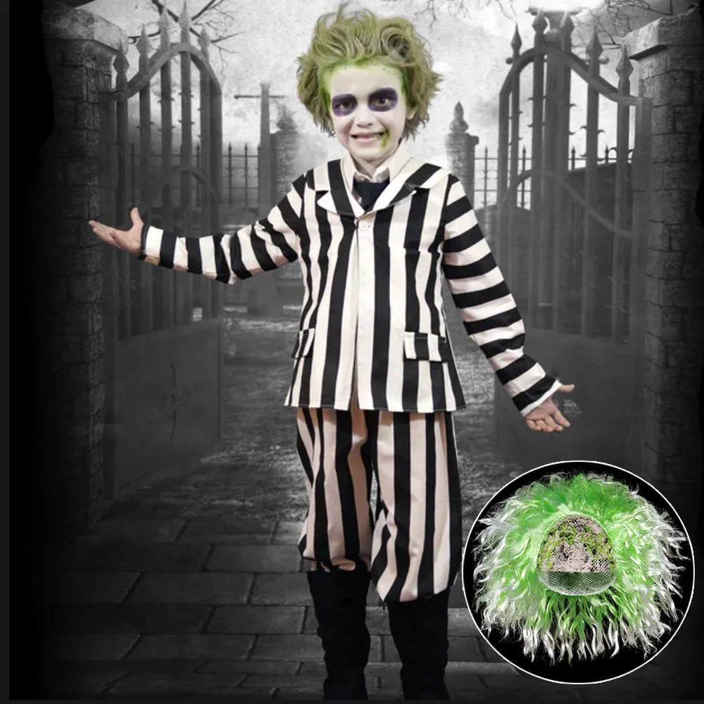 Beetlejuice Halloween Costume Set For Kids