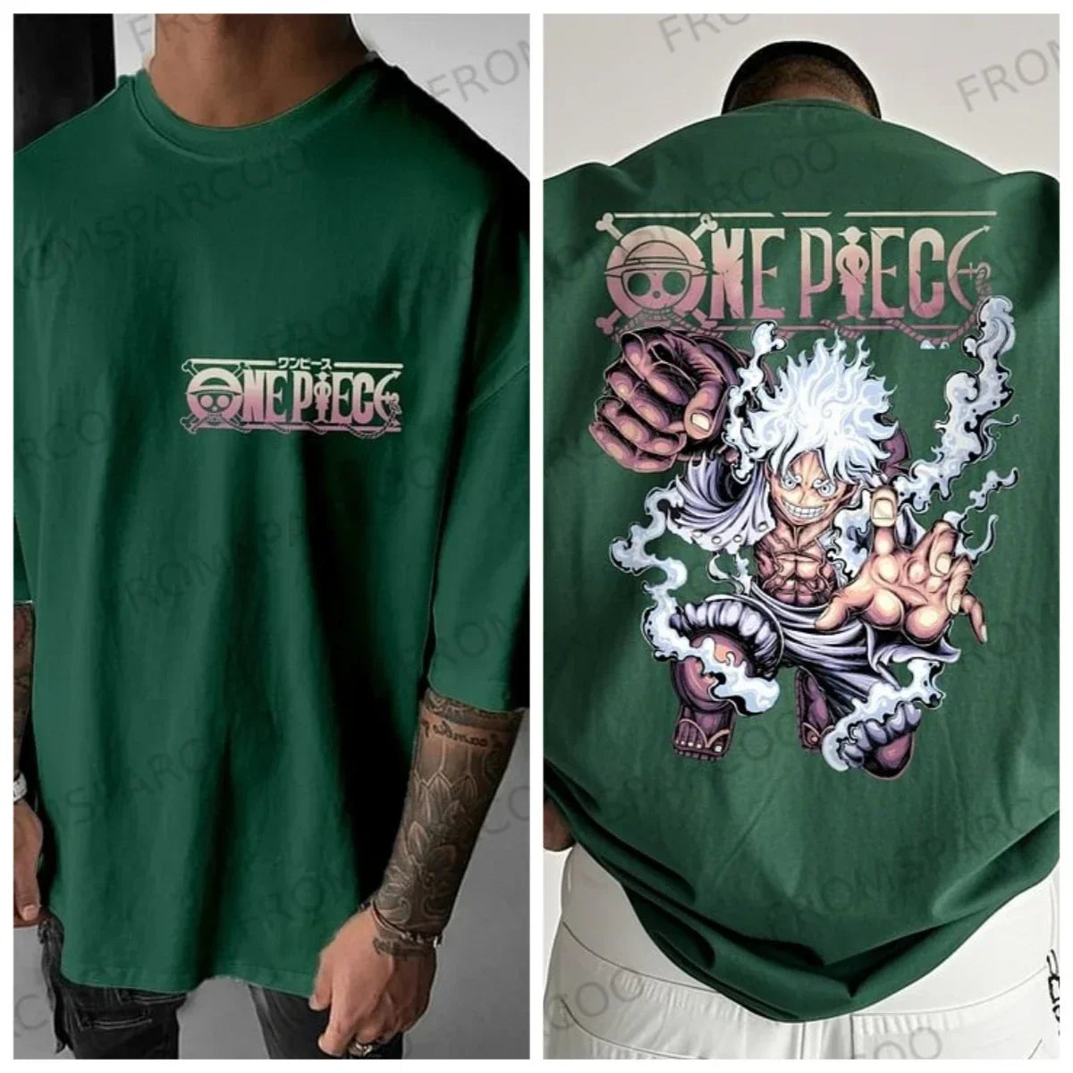Luffy Sauron One Piece Cotton T-Shirt