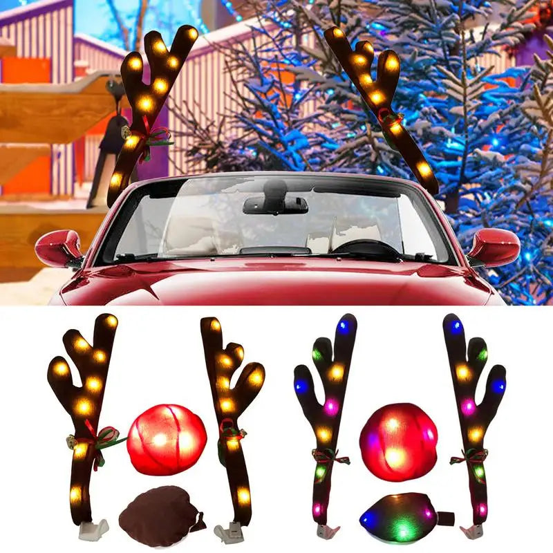 Christmas LED Glowing Car Reindeer Antlers