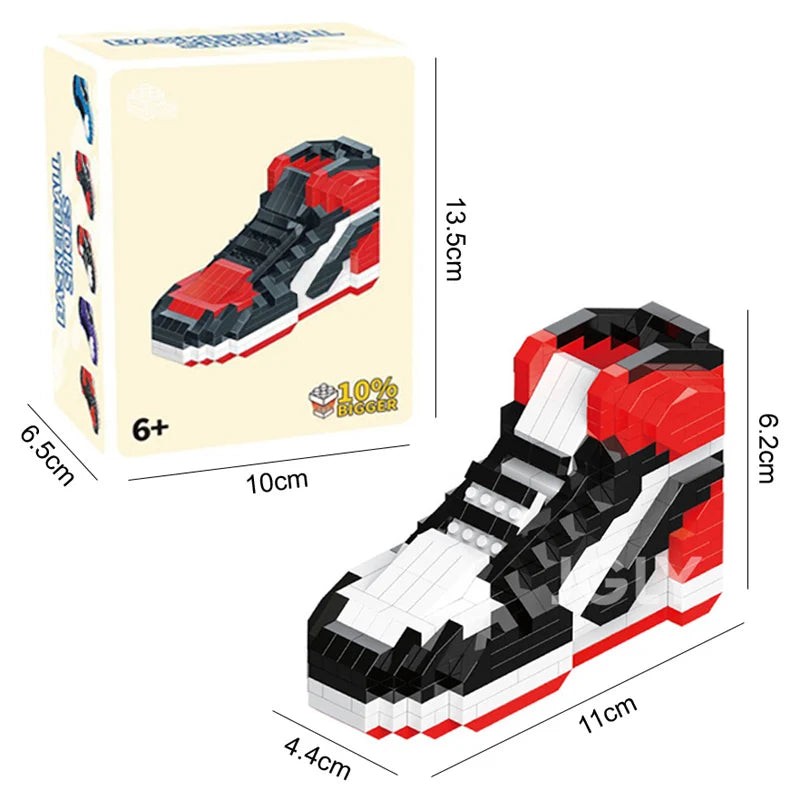 DIY Basketball Sneaker Shoes Building Blocks 518 Pcs