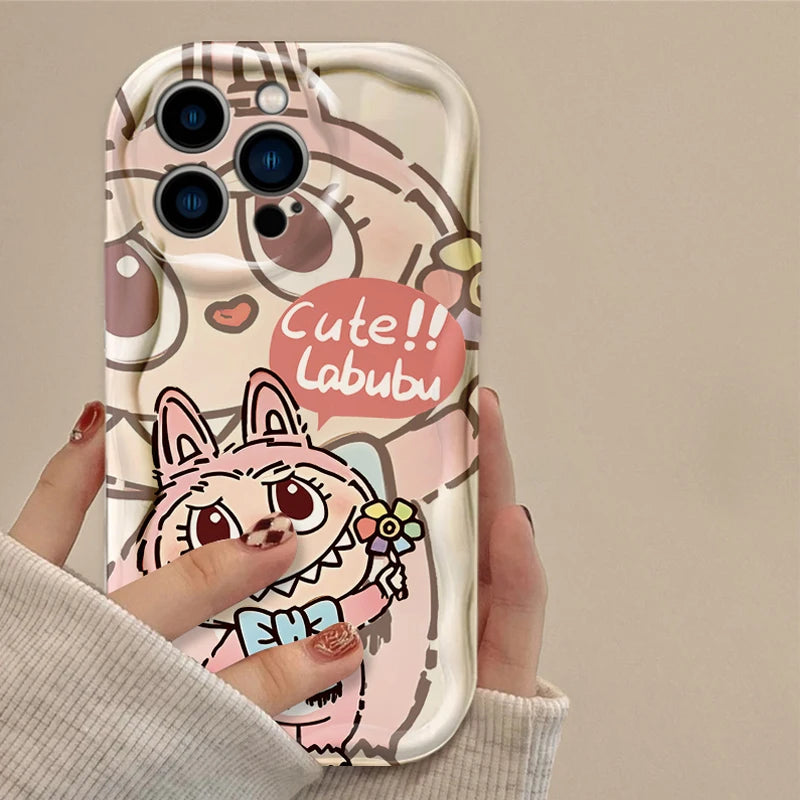 Cute Cartoon Monsters Phone Case For iPhone 14, 15, 16