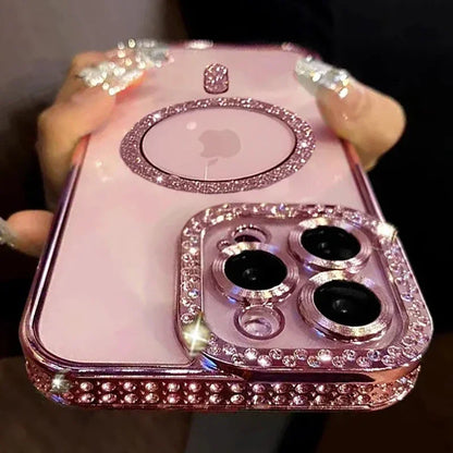 Luxury Glitter Diamond iPhone Case For 12, 13, 14, 15, 16 Models