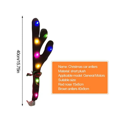 Christmas LED Glowing Car Reindeer Antlers