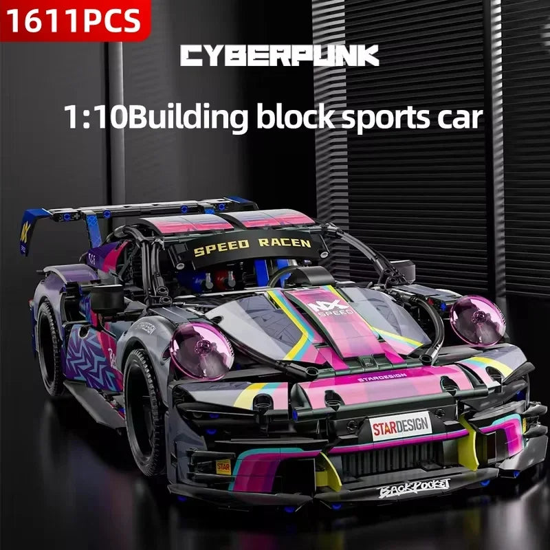 1611 Pcs Building Blocks Toy Model - 911 GT2 RS