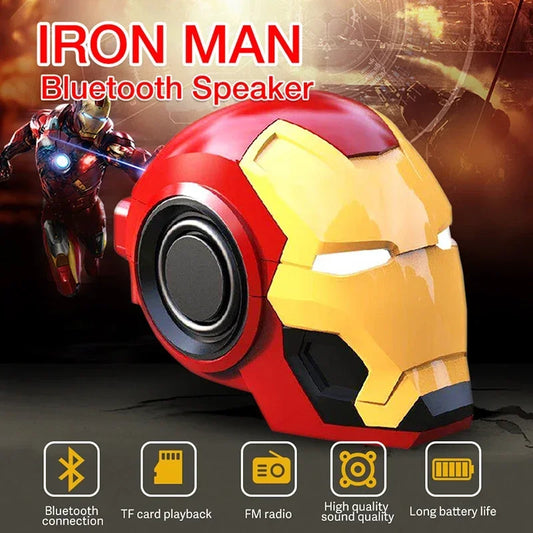 Iron Man Bluetooth Wireless Speaker With Subwoofer