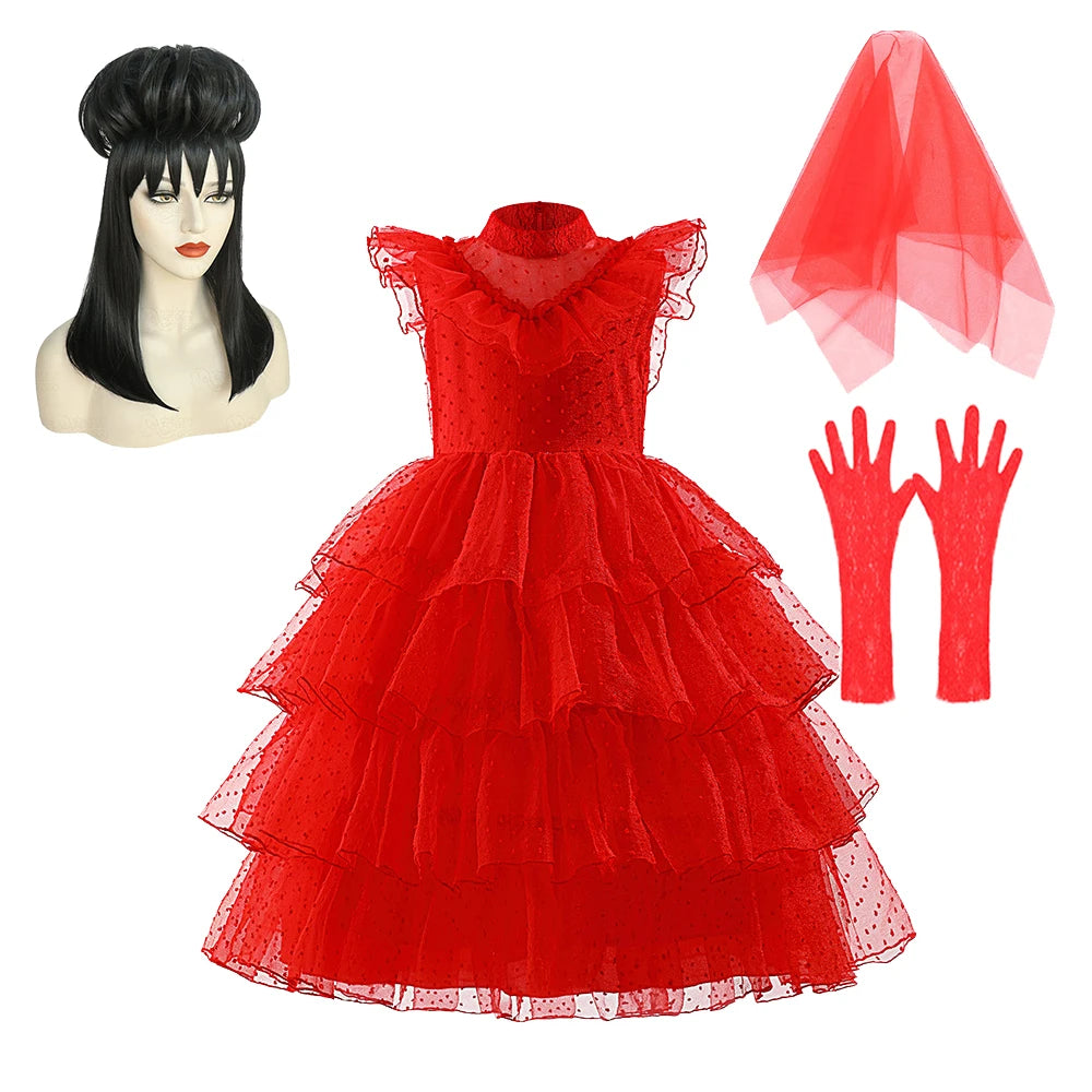 Beetlejuice Lydia Deetz Halloween Costume For Kids