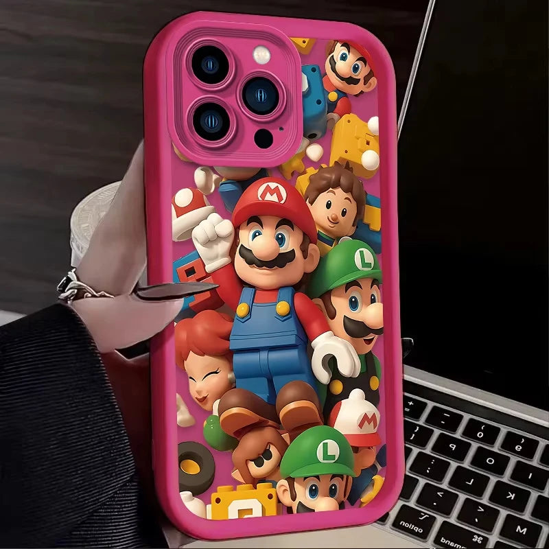 Super Mario Bros Shockproof Phone Case For iPhone 14, 15, 16