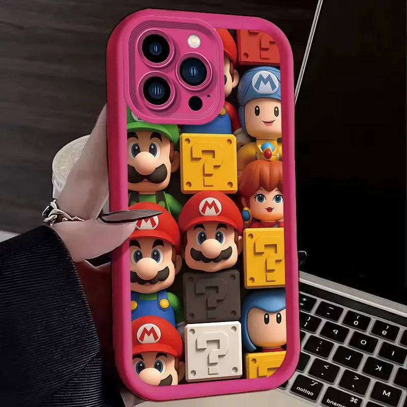 Super Mario Bros Shockproof Phone Case For iPhone 14, 15, 16