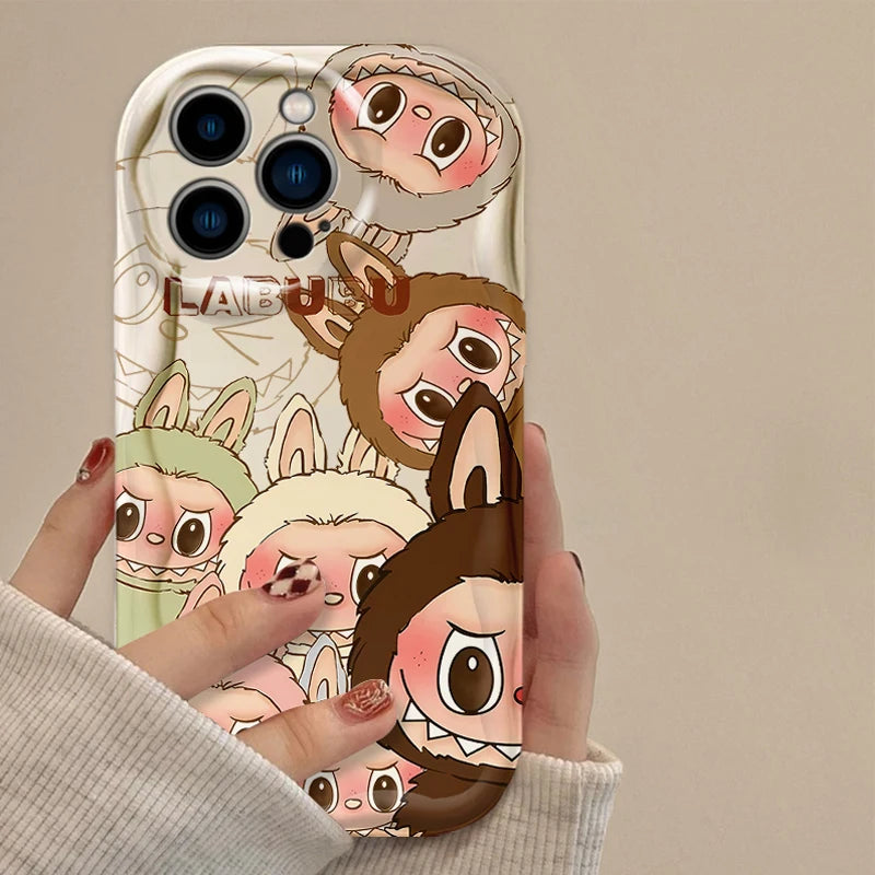 Cute Cartoon Monsters Phone Case For iPhone 14, 15, 16