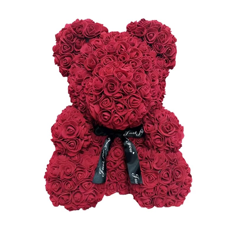 Eternal Rose Teddy Bear Gift (40cm)