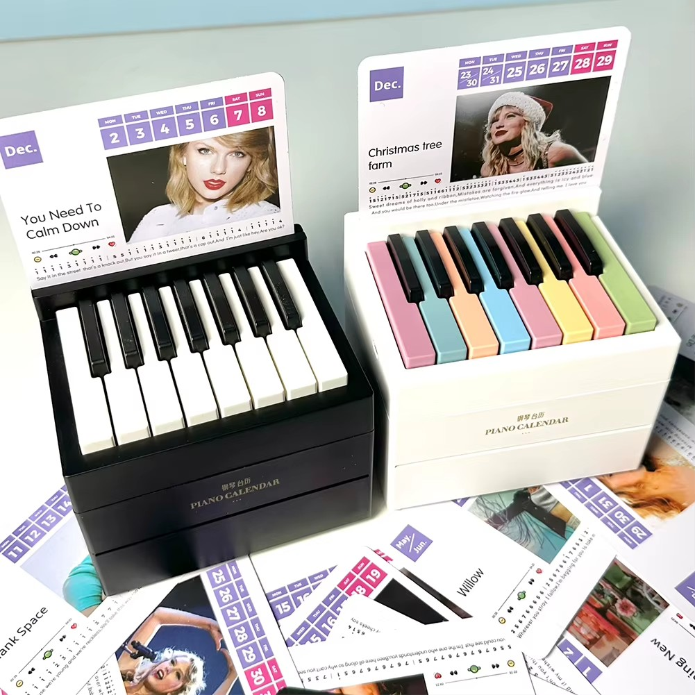 Mini Playable Piano Calendar 2025 With Taylor Swift Music Tunes