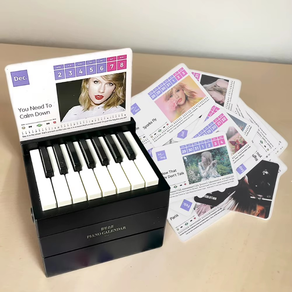 Mini Playable Piano Calendar 2025 With Taylor Swift Music Tunes