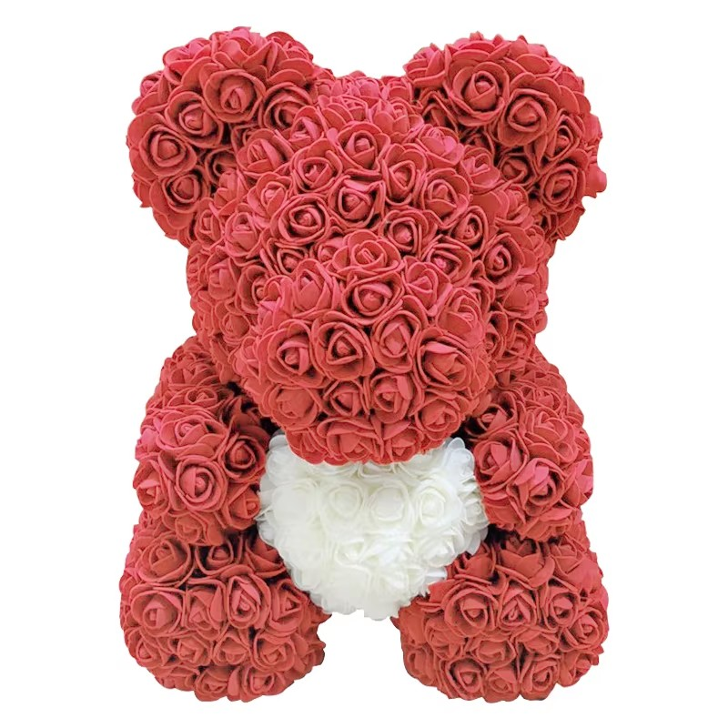 Eternal Rose Teddy Bear Gift (40cm)