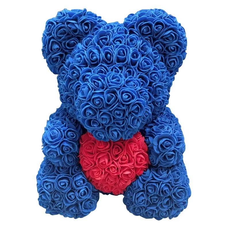 Eternal Rose Teddy Bear Gift (40cm)