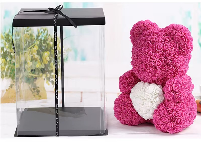 Eternal Rose Teddy Bear Gift (40cm)