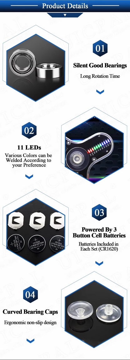 LED Fidget Spinner DIY Kit