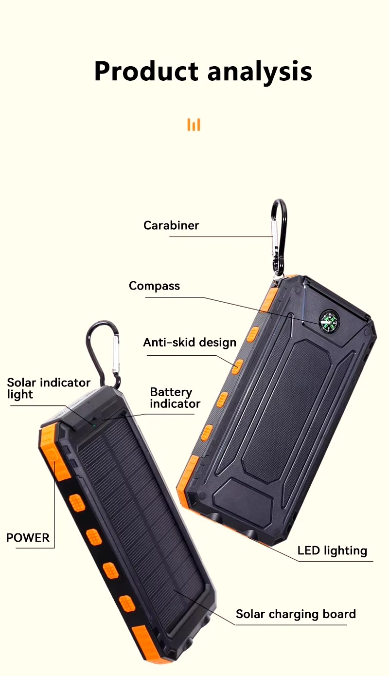 Portable Fast Charging Solar Power Bank