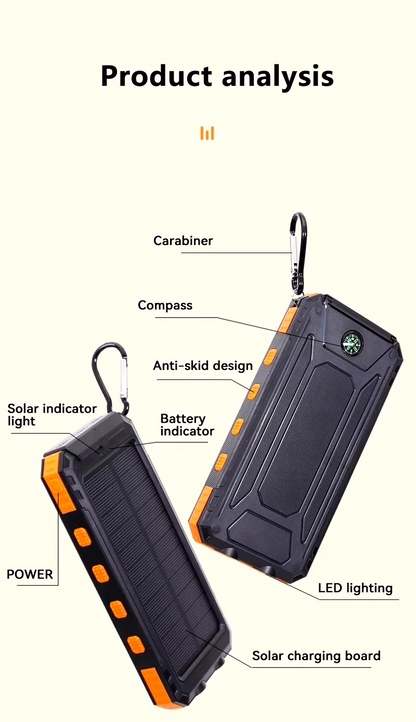 Portable Fast Charging Solar Power Bank