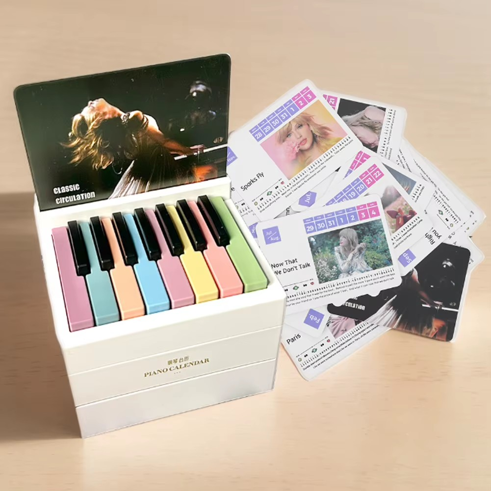 Mini Playable Piano Calendar 2025 With Taylor Swift Music Tunes